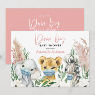 Cute animal covid mask drive by baby
