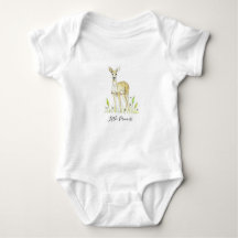 Cute Animal Deer Baby Bodysuit