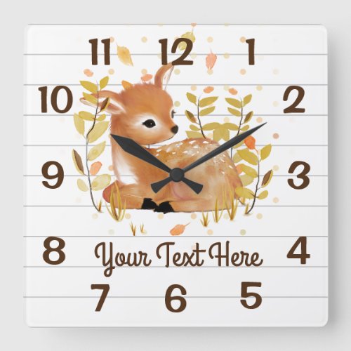 Cute Animal Deer Wall Clocks