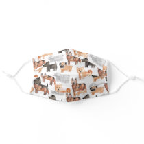 Cute animal dog cloth face mask