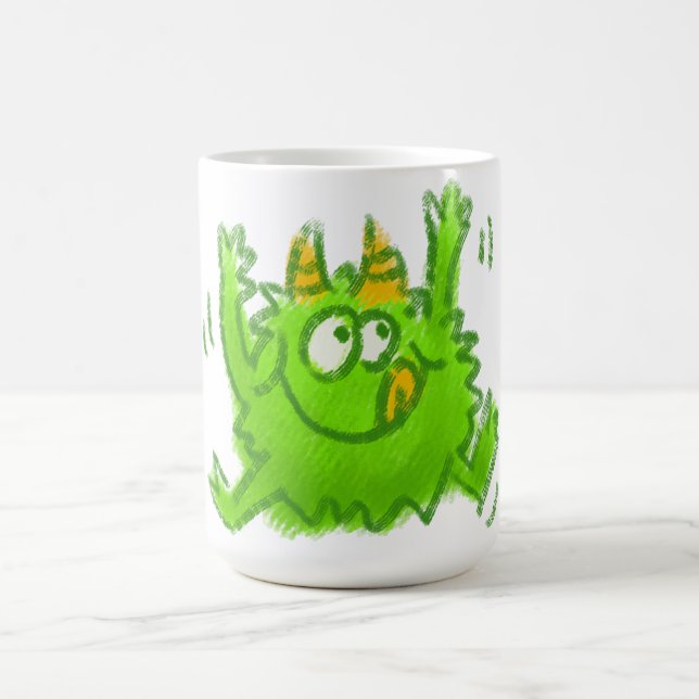 Cute Animal Drawing Coffee Mug (Center)