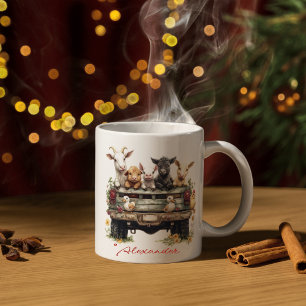 Cute Animal Farm on Coffee Mug