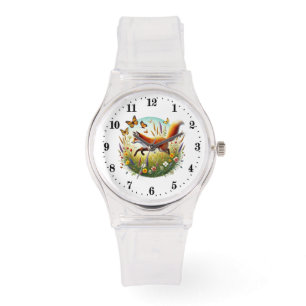 Cute animal fox lovers  watch