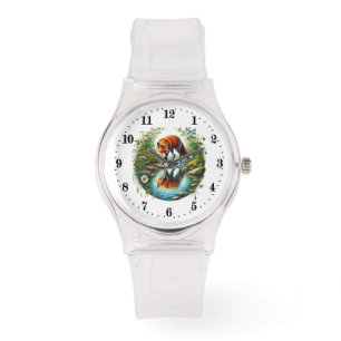 Cute animal fox lovers  watch