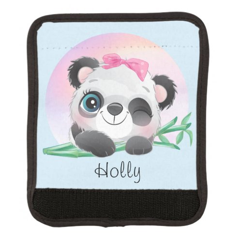 Cute Animal Friendly Panda Bamboo         Luggage Handle Wrap
