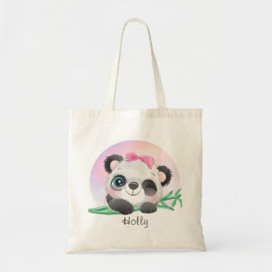Cute Animal Friendly Panda Bamboo Tote Bag