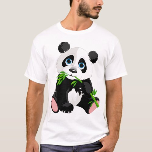 Cute Animal Friendly Panda t_shirt 