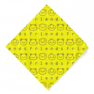 Cute animal friends face  bandana