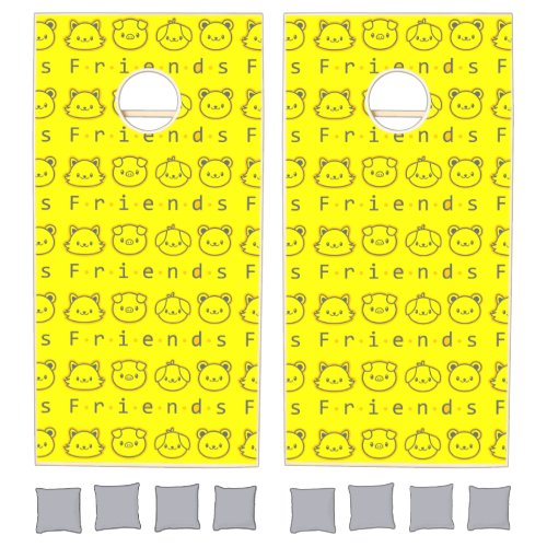 Cute animal friends face  Case_Mate iPhone case Cornhole Set