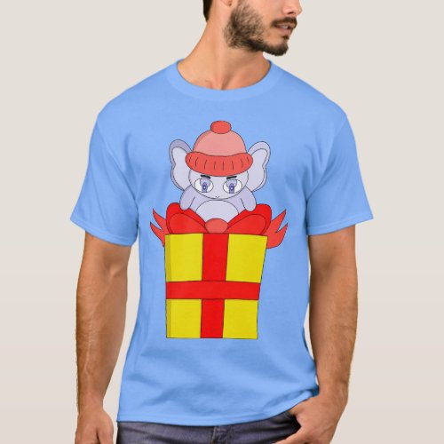 Cute Animal Gift Box T_Shirt