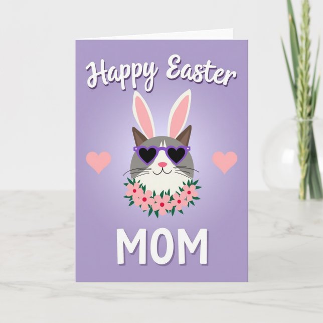 Cute Animal Happy Spring Card (Front)