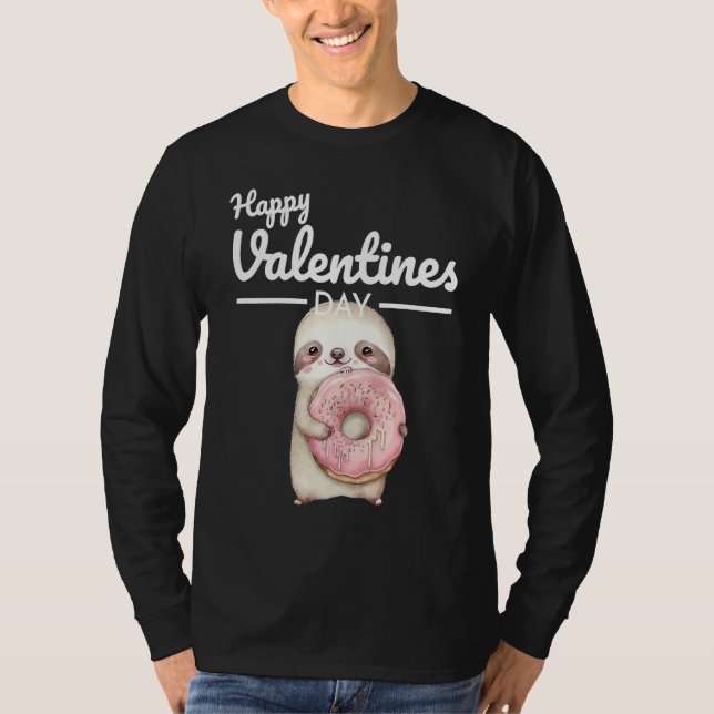Cute Animal Heart Panda  Happy Valentine Day  1 T-Shirt (Front)