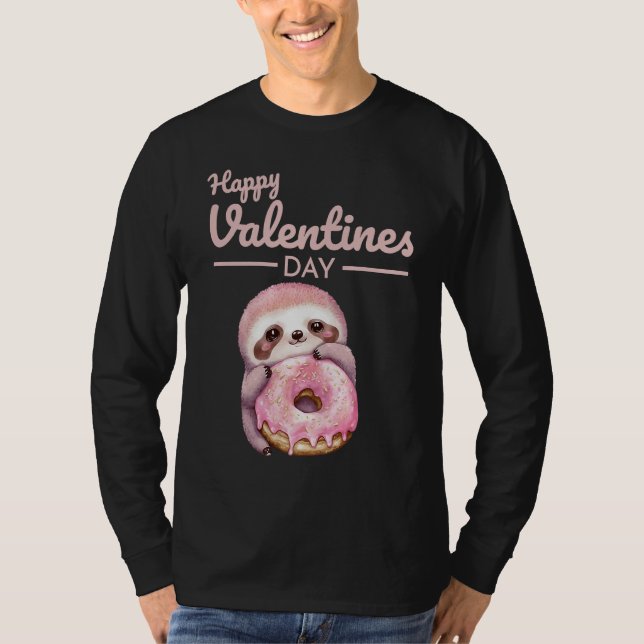 Cute Animal Heart Panda  Happy Valentine Day  20 T-Shirt (Front)