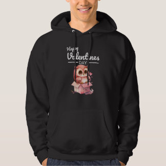 Cute Animal Heart Panda Happy Valentine Day  76 Hoodie