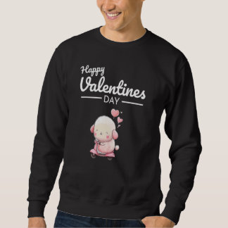 Cute Animal Heart Panda Happy Valentine Day  83 Sweatshirt