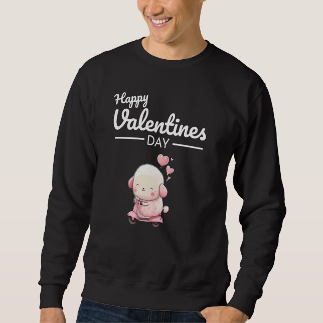 Cute Animal Heart Panda Happy Valentine Day  83 Sweatshirt (Front)