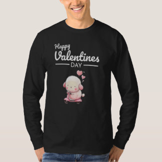 Cute Animal Heart Panda Happy Valentine Day  83 T-Shirt