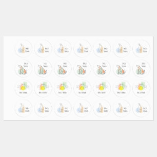 Cute animal iron on clothes labels