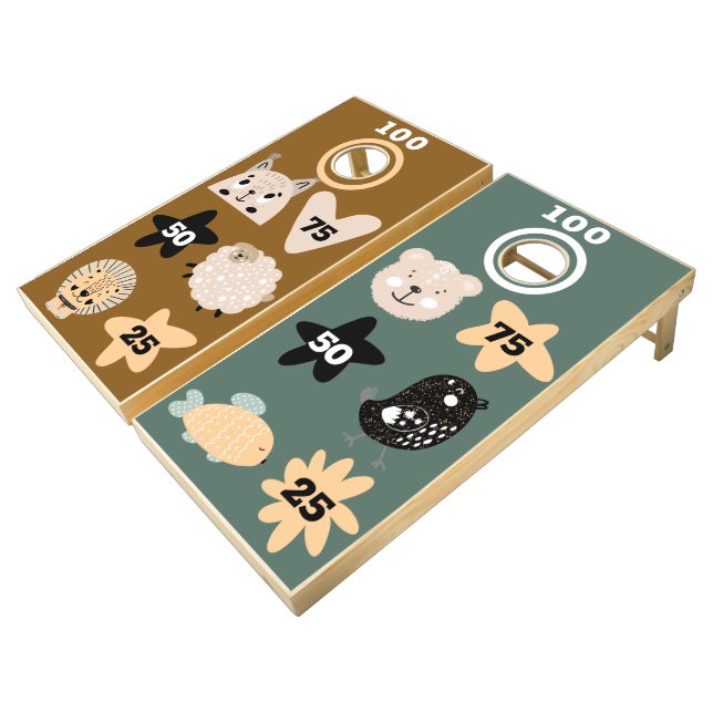Cute Animal Kids Game Bean Bag Toss (Angled)