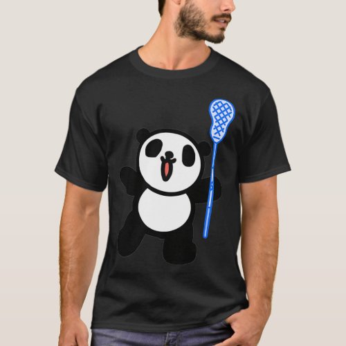 Cute animal Lacrosse panda T_Shirt