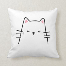 cute animal love cat pillow