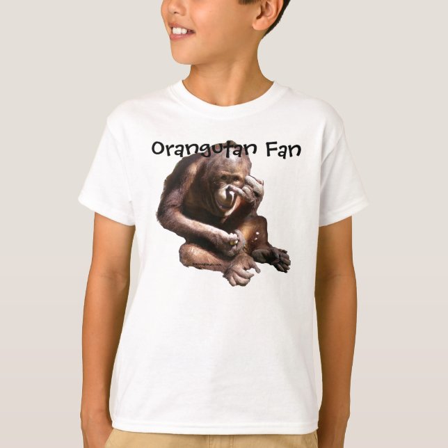 Cute Animal Lover Orangutan T-Shirt (Front)