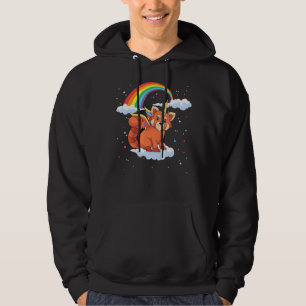 Cute Animal Lover Rainbow Red Pandacorn Unicorn Re Hoodie
