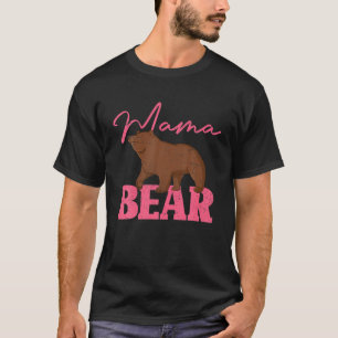 Cute Animal Mom Family Mommy Bear Mama Bear T-Shirt