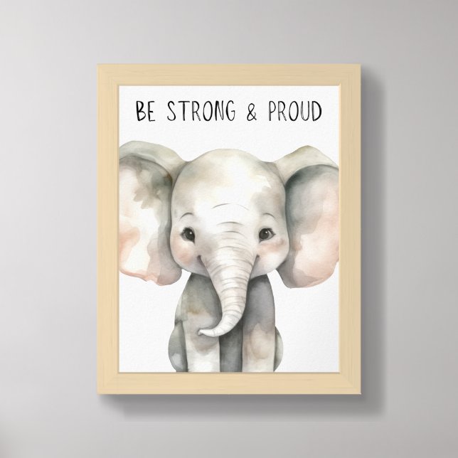 Cute Animal Nursery Decor Collection (Framed Front)