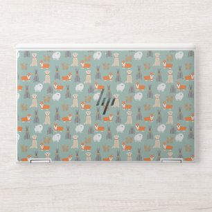 Cute Animal Pattern HP Laptop Skin