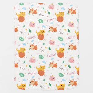 Cute Animal Pattern Kid Blanket