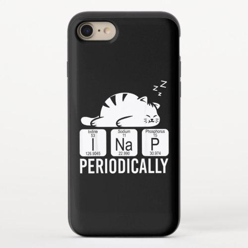 Cute Animal Periodic Table Funny Chemistry Cat iPhone 87 Slider Case