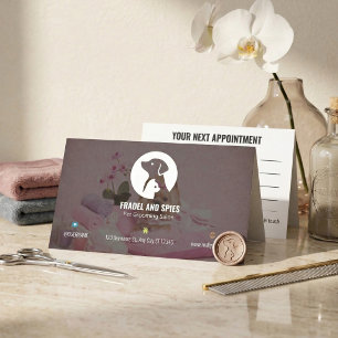 Cute Animal Pet Care with Custom Logo Appointment Card