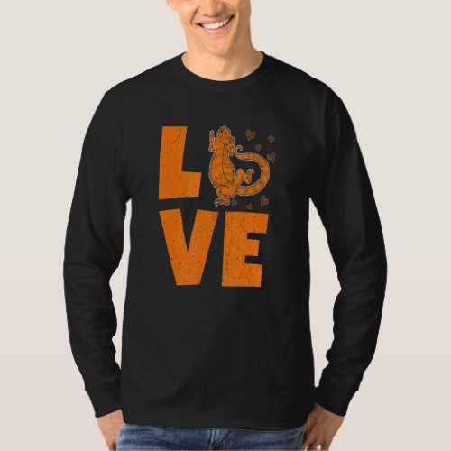 Cute Animal Pet Owner Reptile Lizard Love Bearded  T_Shirt