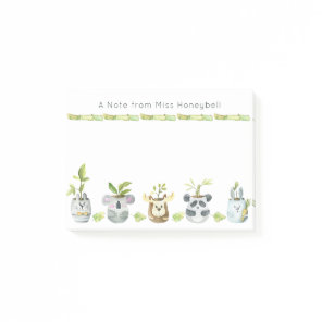 Cute Animal Pot Plants Personalized Note From ..