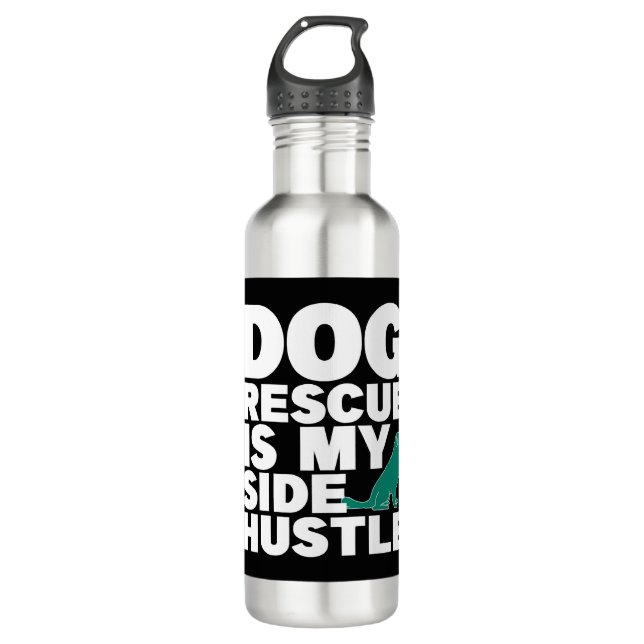 Cute Animal Rescue Stainless Steel Water Bottle (Front)
