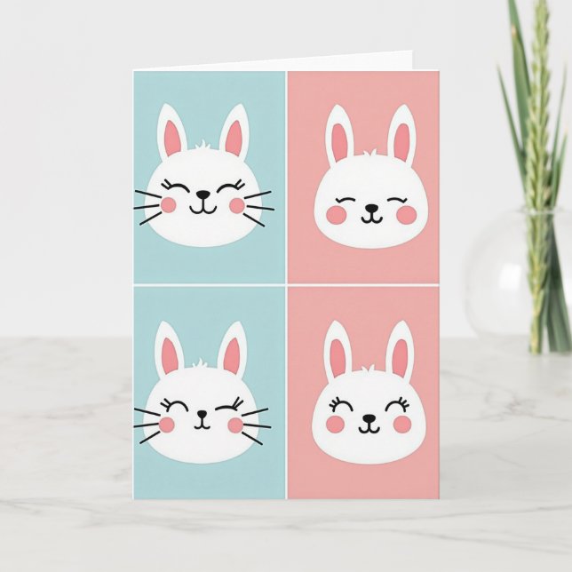 Cute Animal Smiles Card (Front)