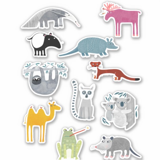 Cute Animal Sticker (Front)