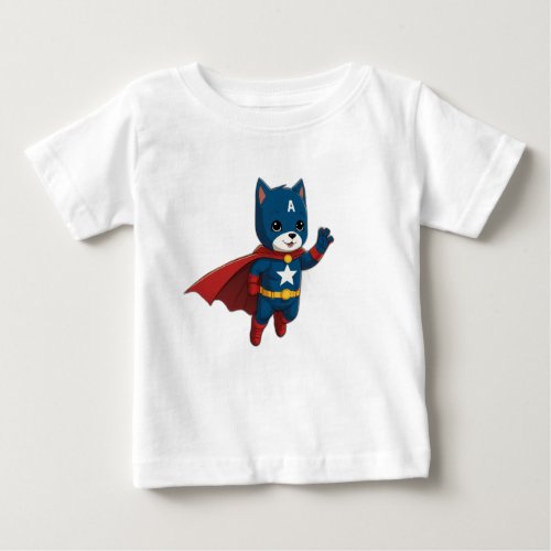 cute animal super hero baby T_Shirt