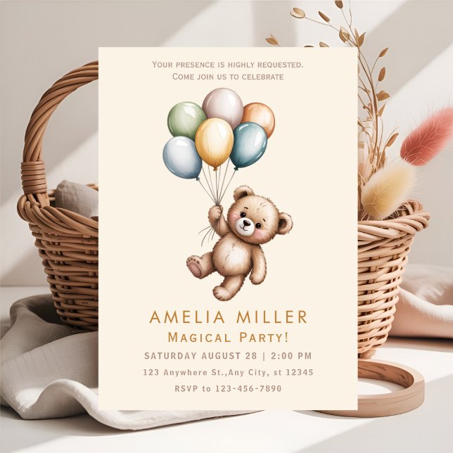 Cute Animal Theme Party Invitation (Creator Uploaded)