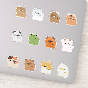 Cute Animal with Plushie Sticker