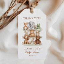 Cute Animals and Gingham Baby Shower