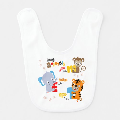 Cute Animals Baby Bib