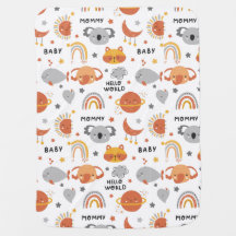 Cute Animals Baby Blanket