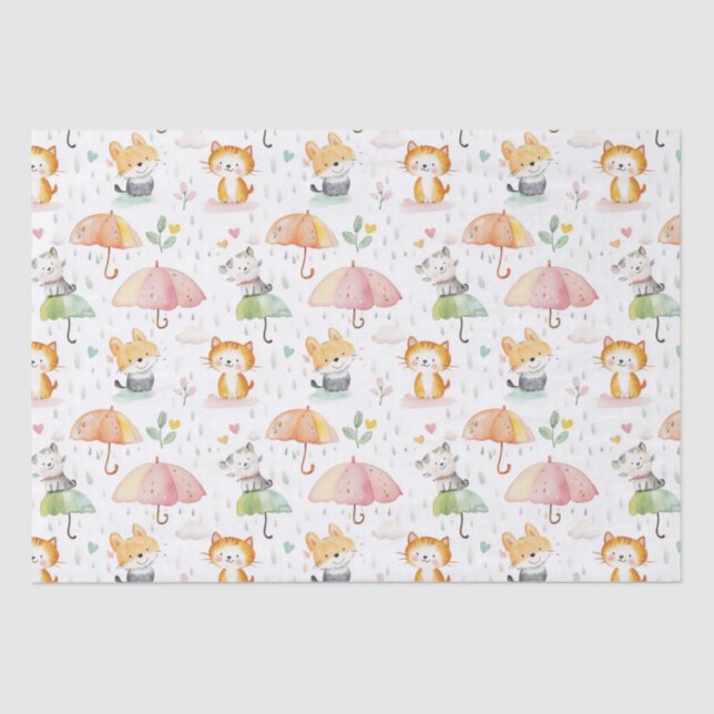 Cute Animals baby gift  Tissue Paper (Front)