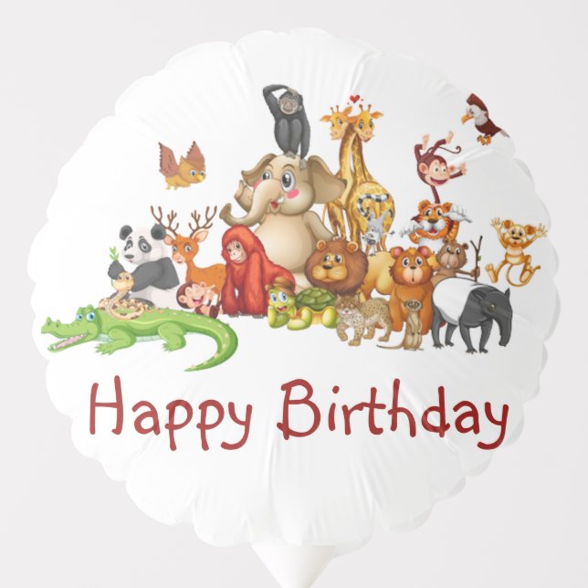 Cute animals balloon (Front)