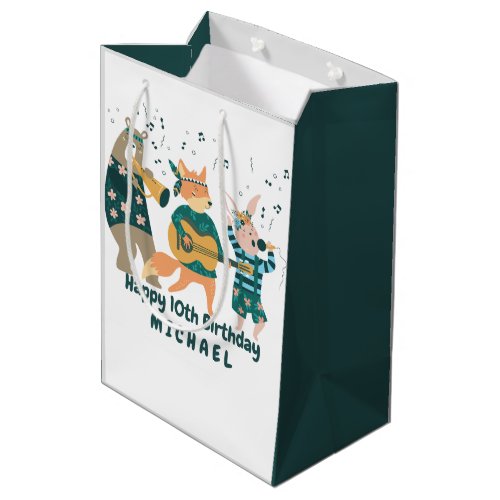 Cute Animals Bend Medium Gift Bag