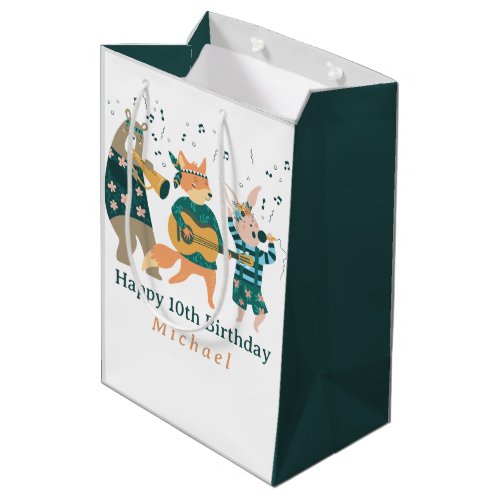 Cute Animals Bend Medium Gift Bag