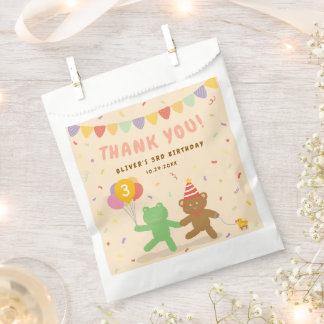Cute Animals Birthday Thank You Favor Bag