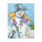 Cute Animals Building a Snowman for Christmas